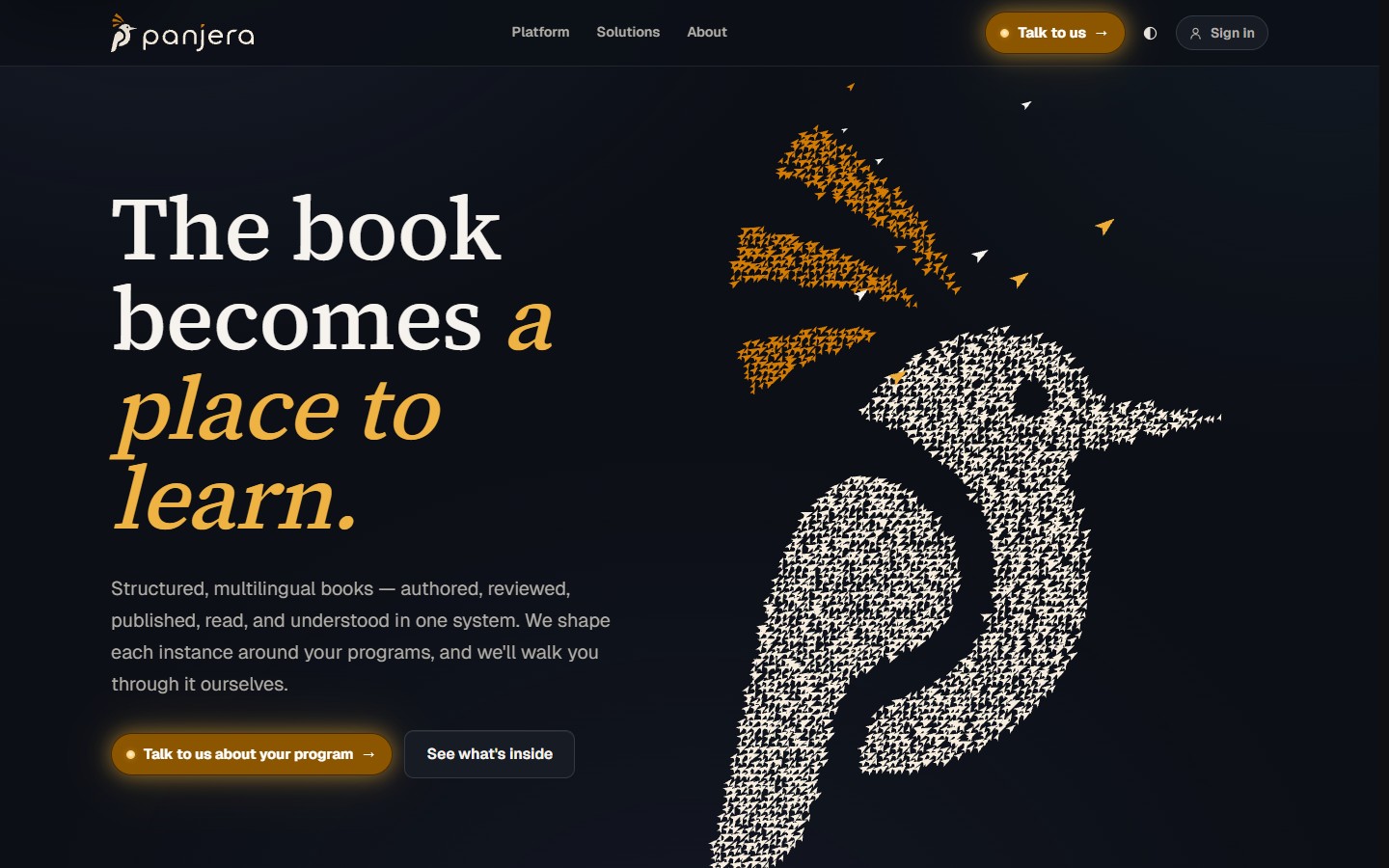 The Panjera website